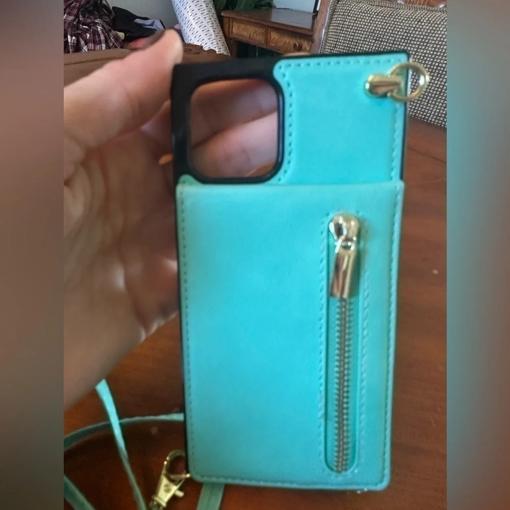 HOGGU Compatible with iPhone 12 Pro Max Wallet Case Crossbody Leather Case.